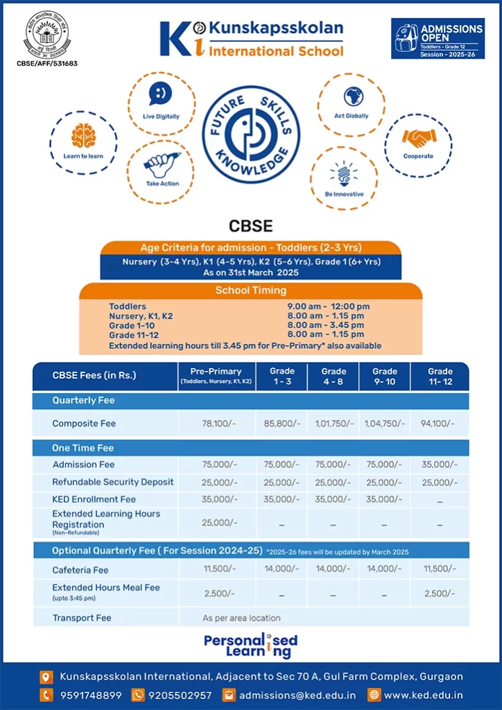 Kunskapsskolan International CBSE 2025-26